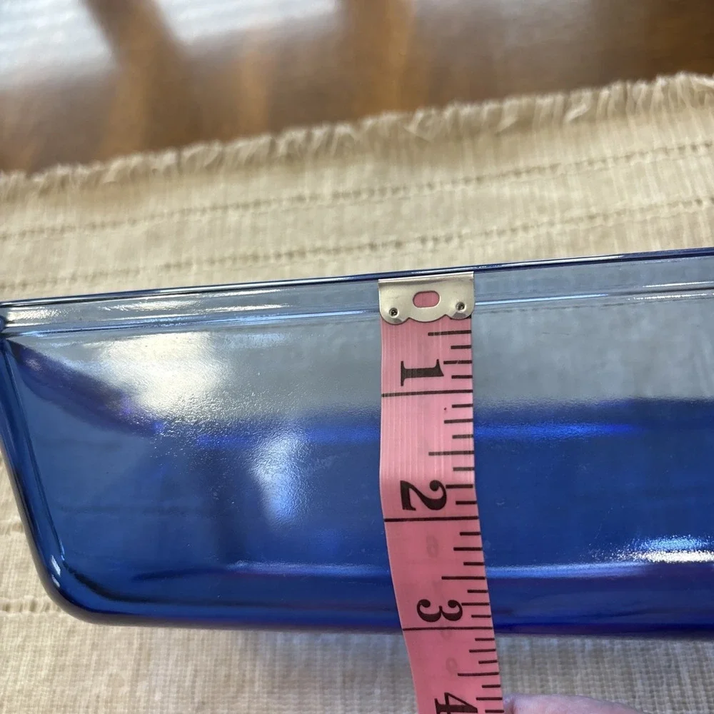 VTG Anchor Hocking Loaf Pan COBALT BLUE 1.5 Qt Ovenware 5